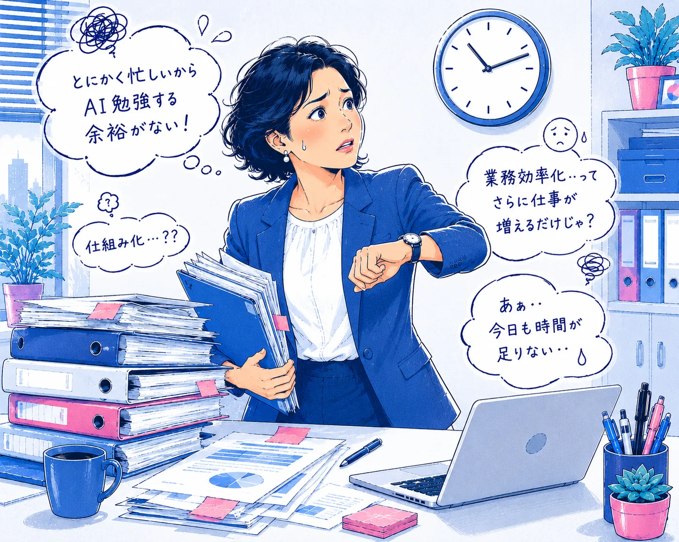 学習する時間やIT人材がなく悩む人