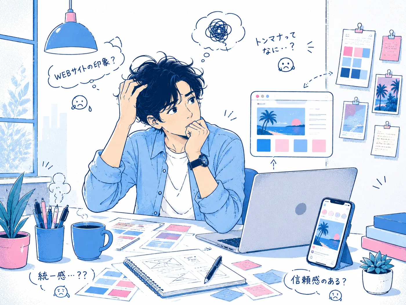 見せ方や発信の作業がまとまらず悩む人